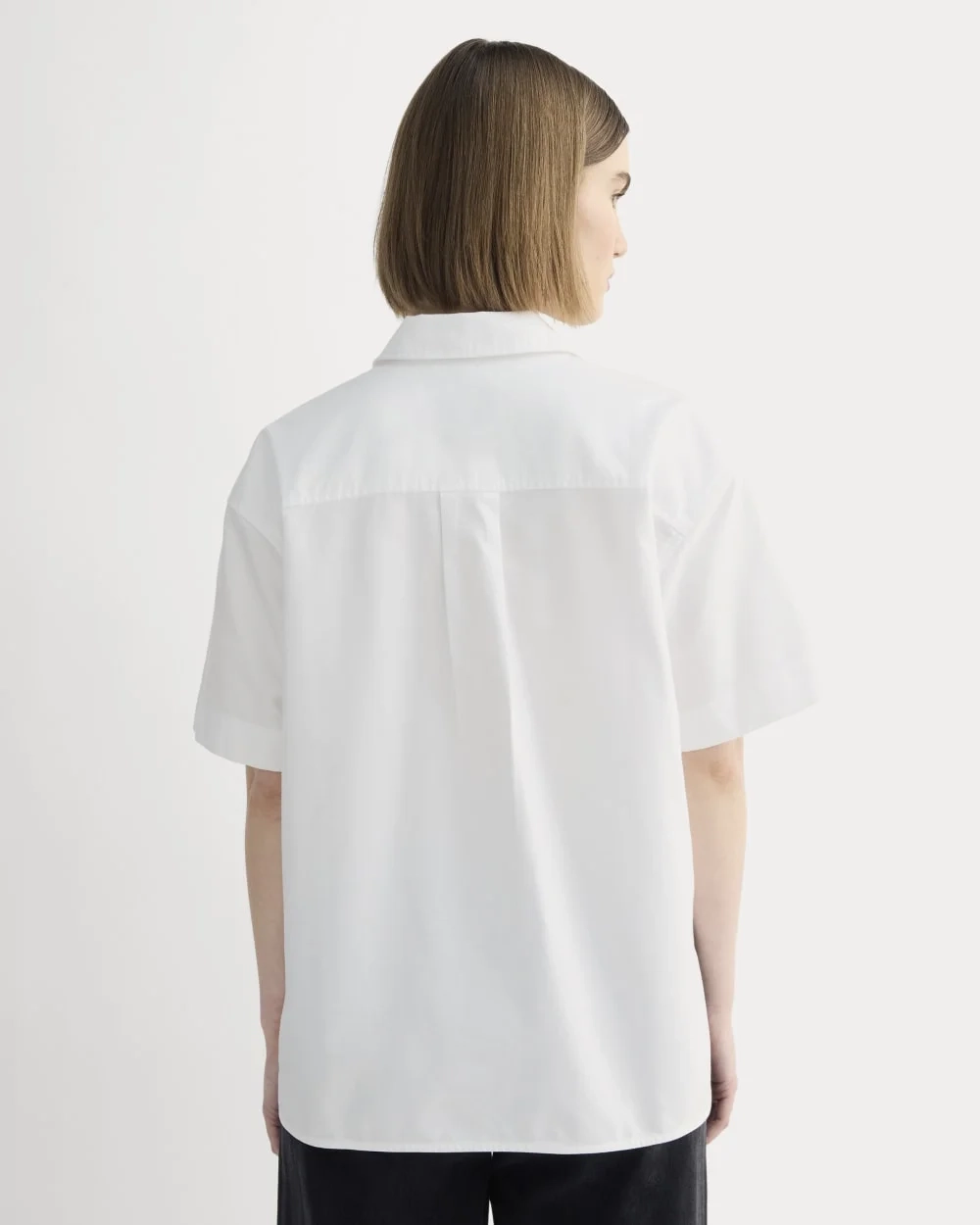 The Short-Sleeve Boxy Oxford | White (2)