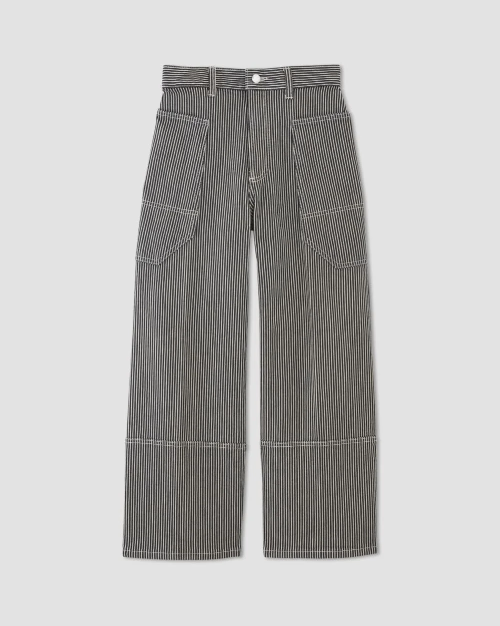 The Way-High® Gardener Cropped Jean | Hickory Stripe (2)