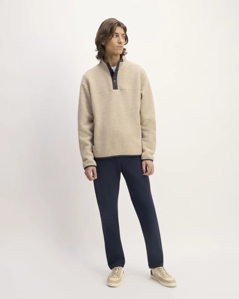 The ReNew Fleece Pullover | Oatmeal (2)