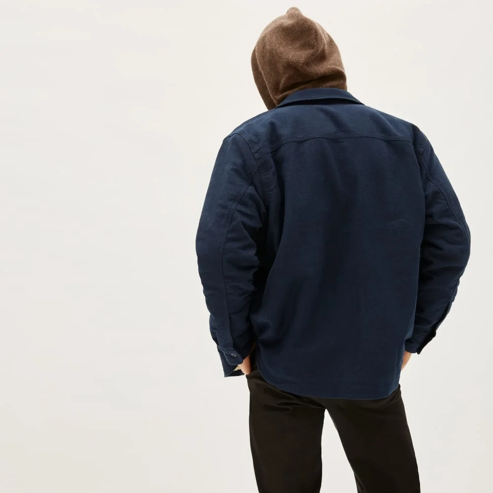 The ReNew Fleece-Lined Heavyweight Overshirt | Deep Navy (2)