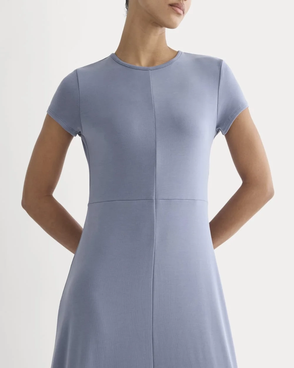 Midi Tee Dress in Butterknit | Blue Dusk (2)