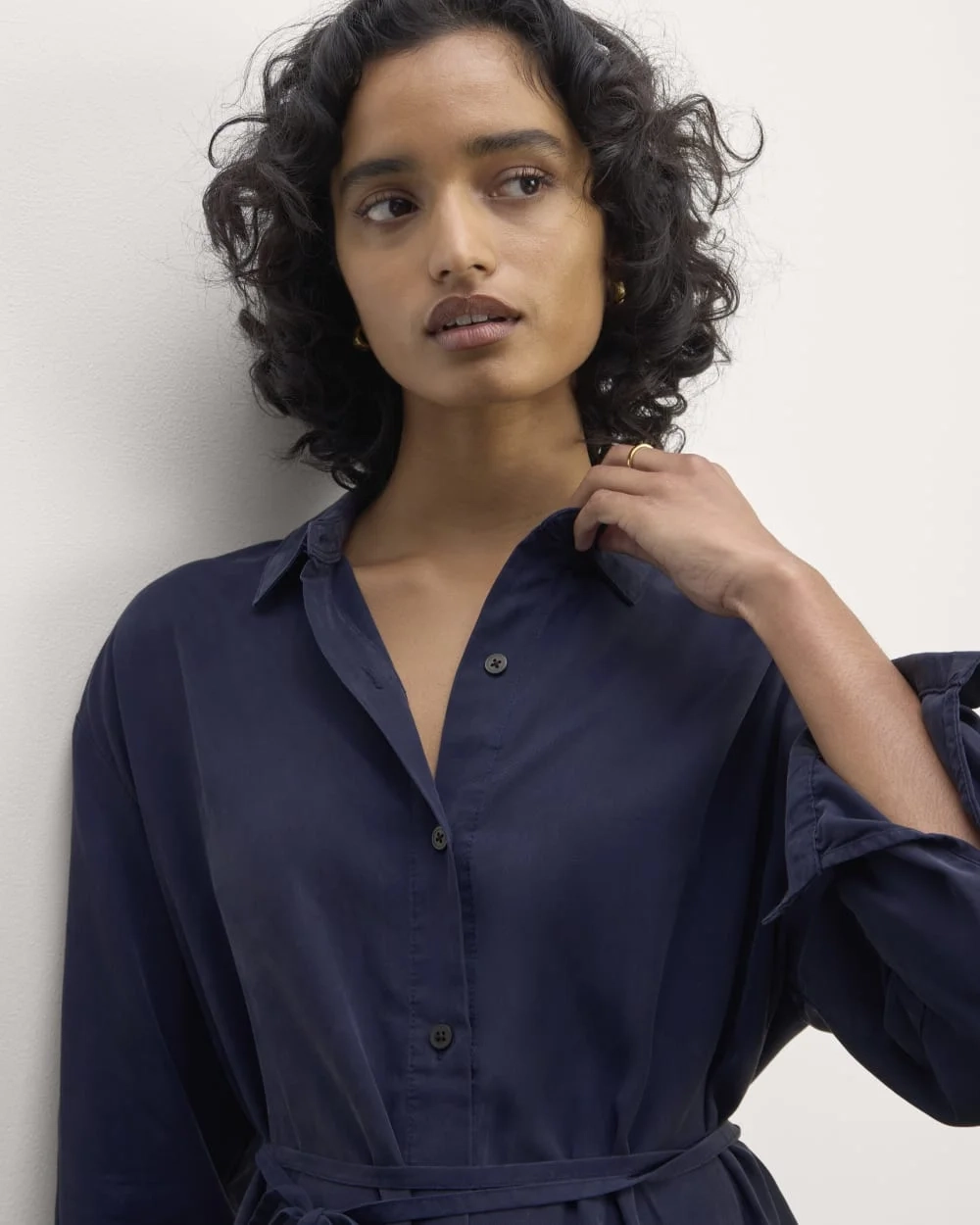 The Must-Have Shirtdress in Butterlite | Navy (2)