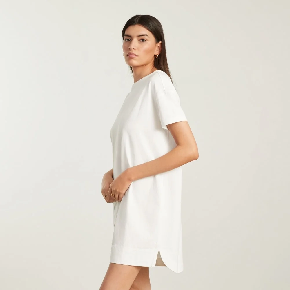 The Oversized Mariner Dress | White (2)