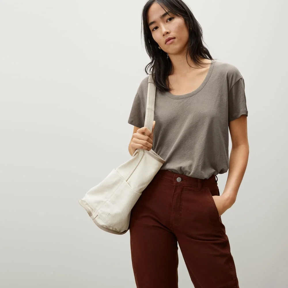 The Air Scoop-Neck Tee | Clay (2)