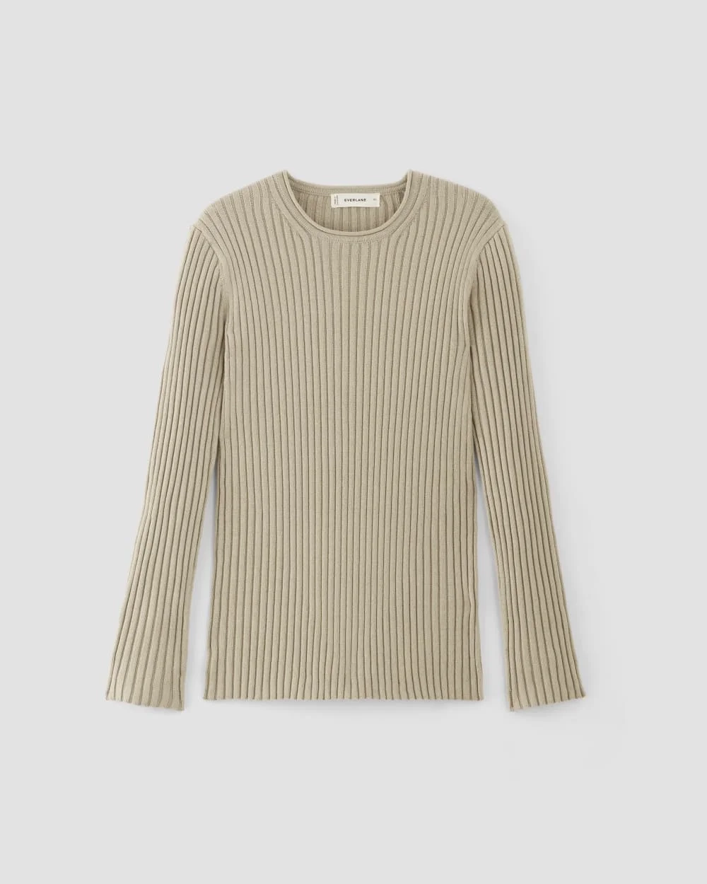 The Cotton Rib Crew | Trench Coat Khaki (3)