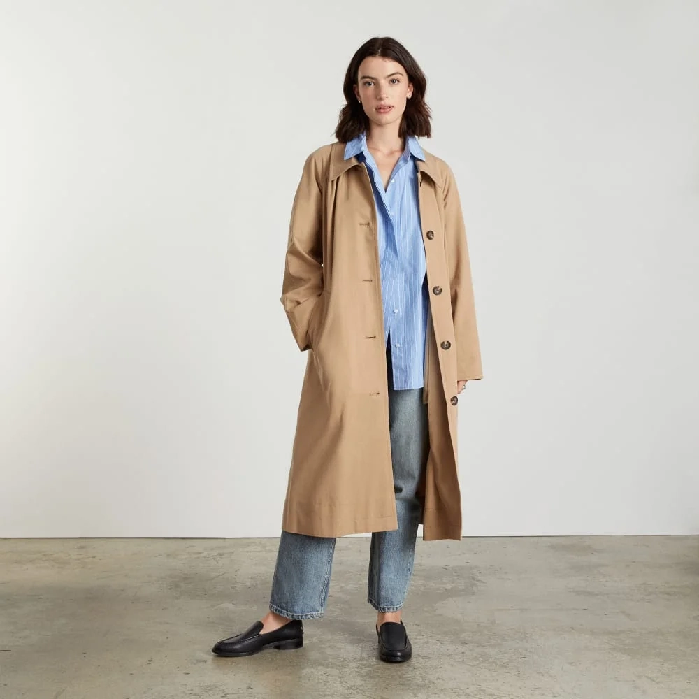 The Gathered Drape Trench | Ash Brown (4)