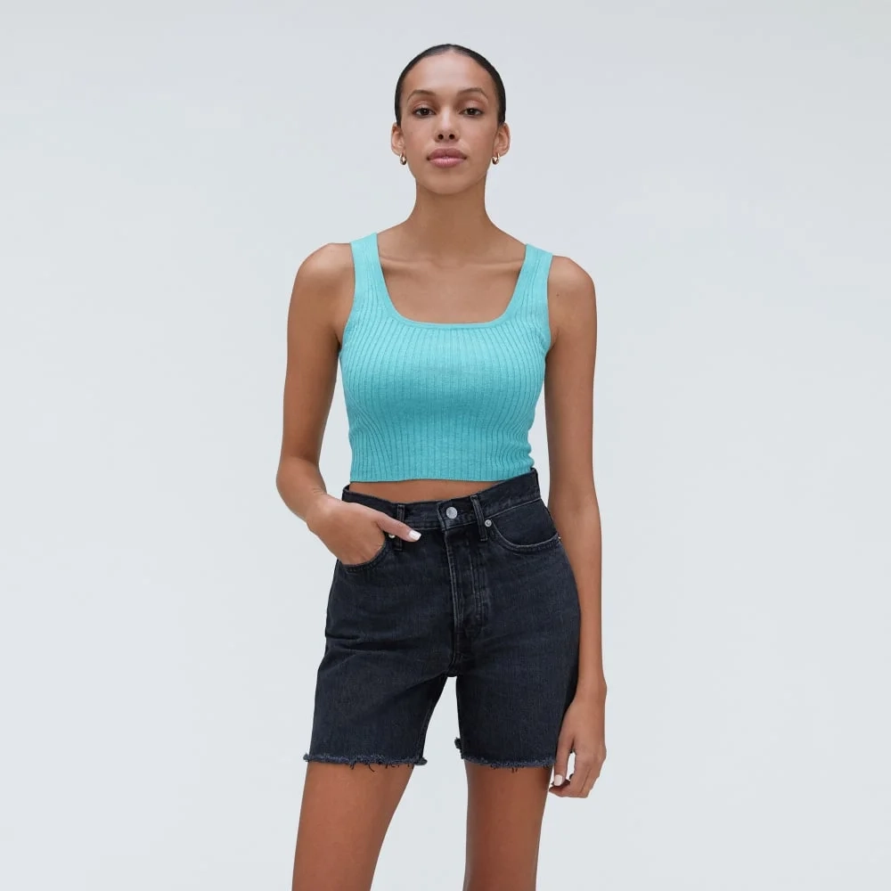 The Cotton-Merino Cami | Deep Turquoise (3)