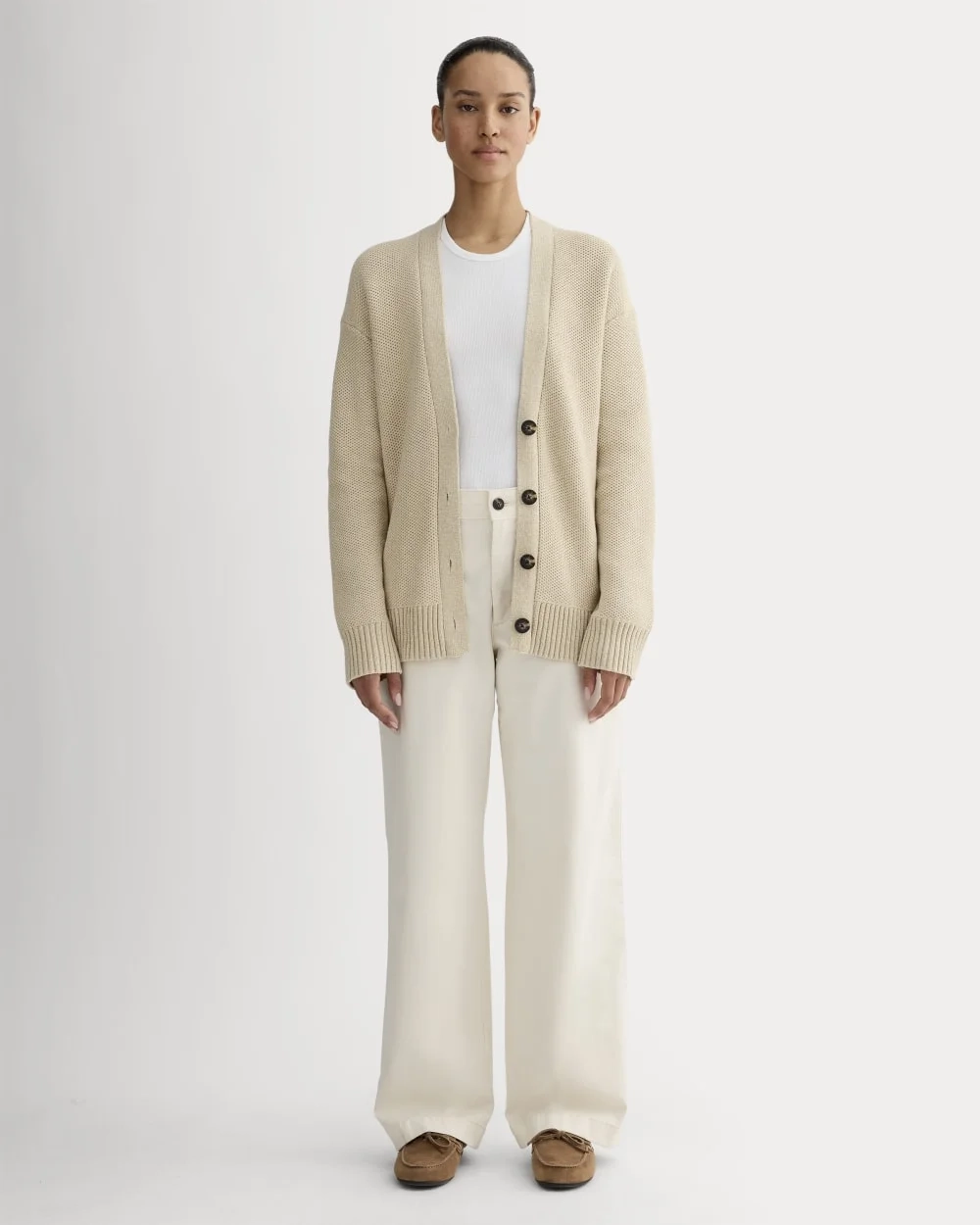 The Cotton Honeycomb Cardigan | Mojave Desert / Natural (3)