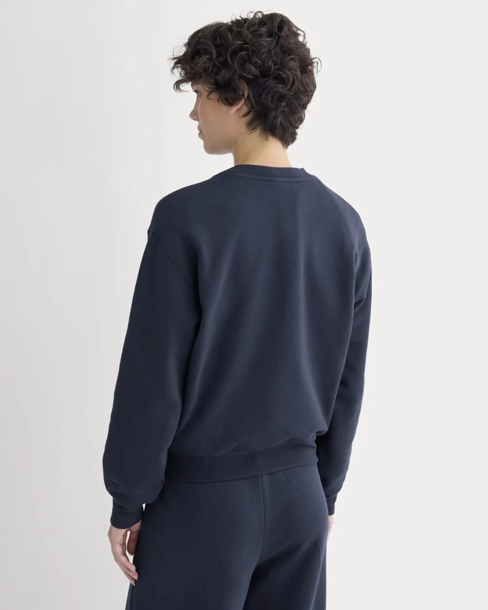 Lightweight Terry Blouson Crew | Navy (3)