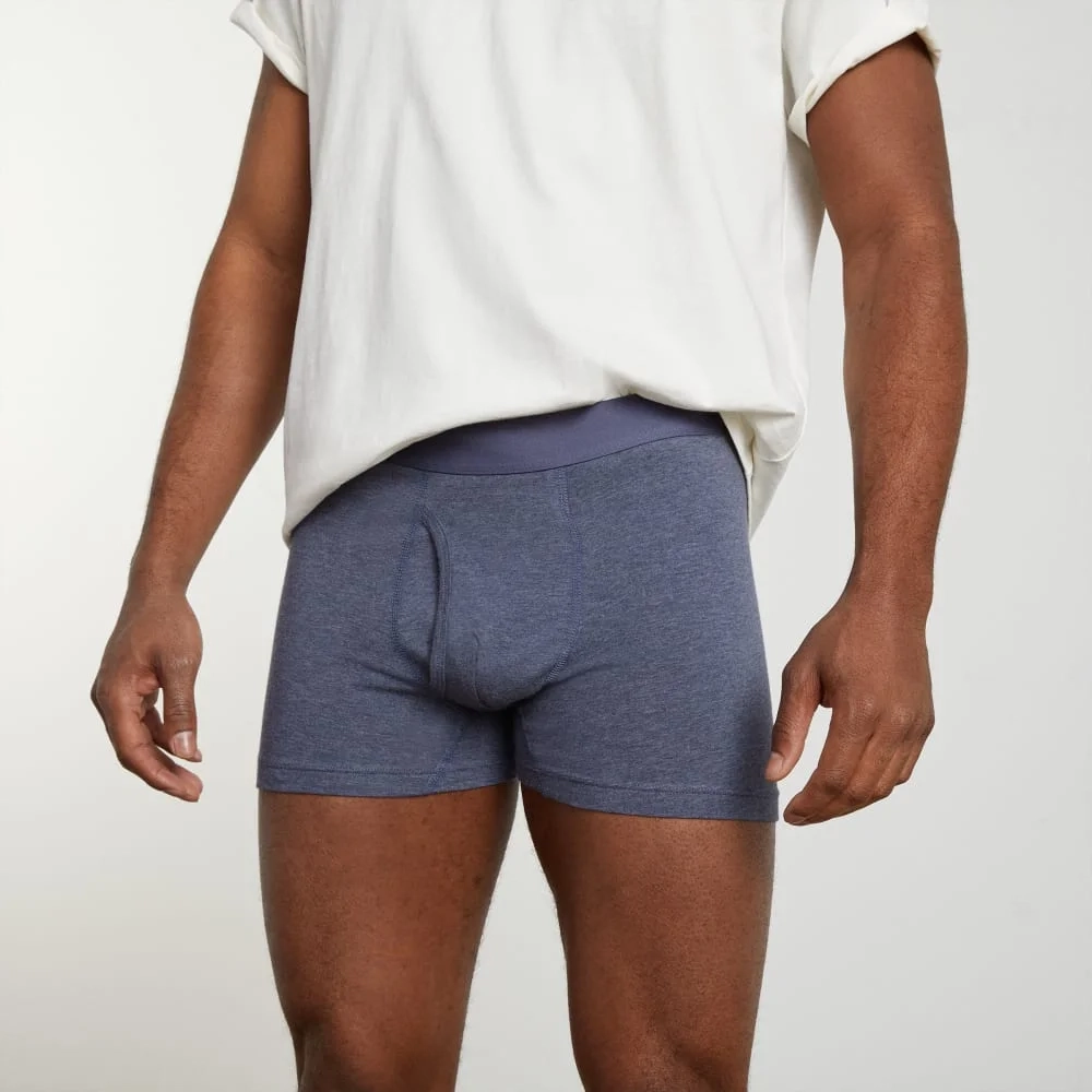 The Supima® Boxer Brief | Uniform | Heather Blue (2)
