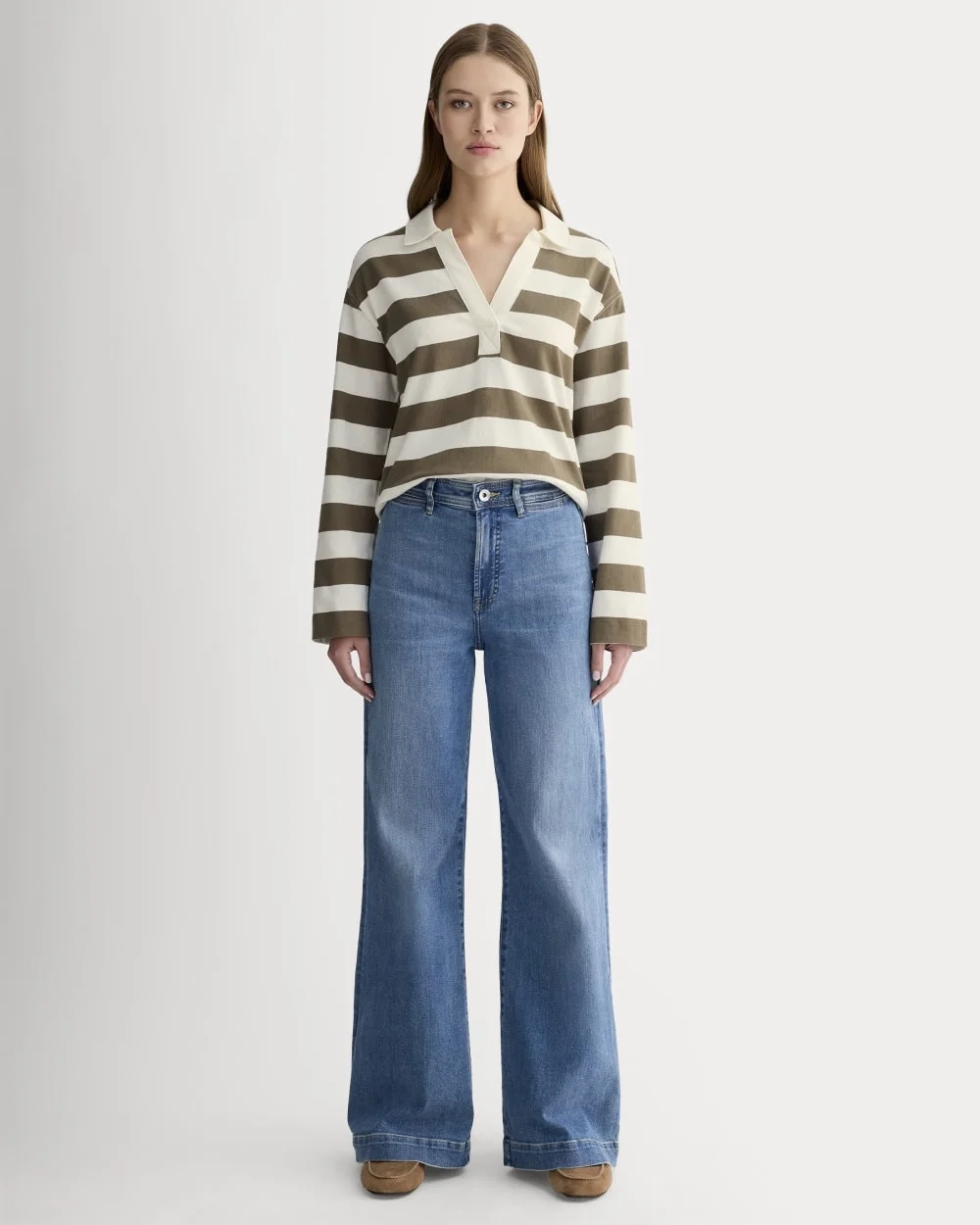The Mariner Rugby Top | Deep Taupe / Bone (3)