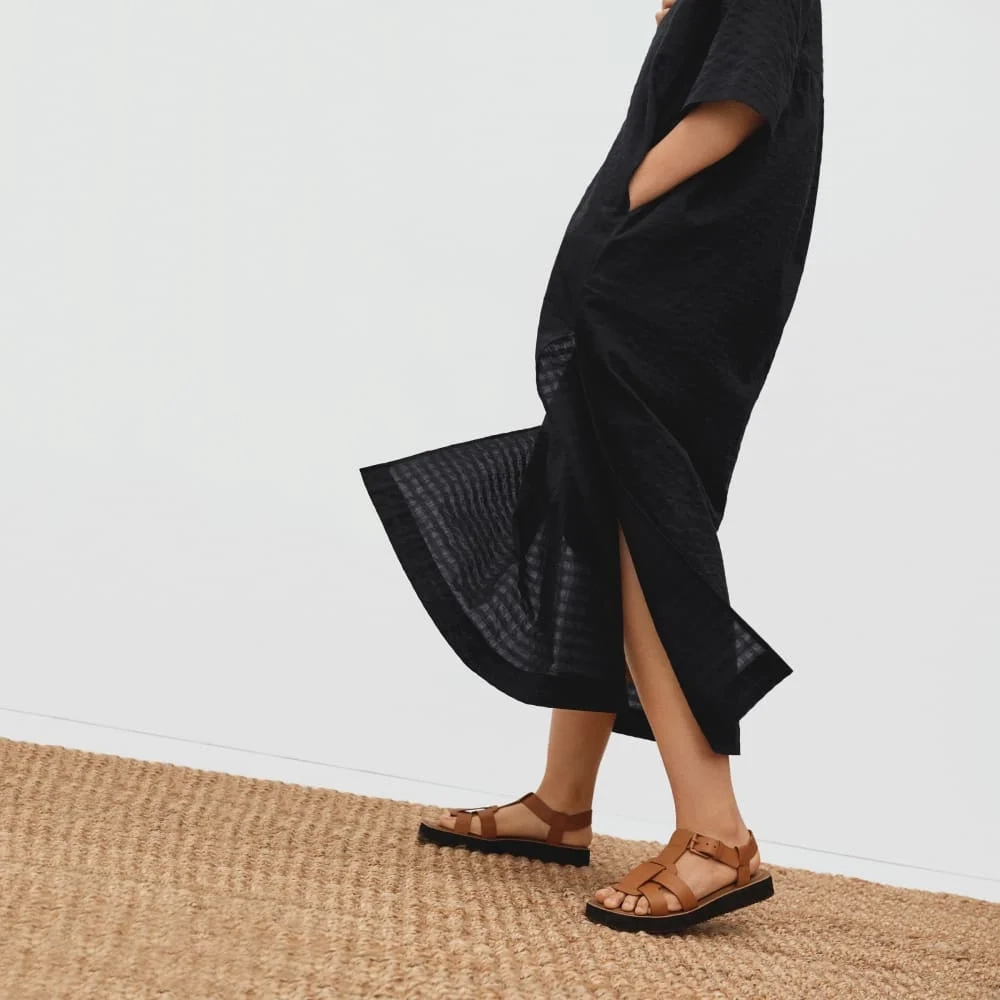 The Caftan Dress | Black Check (4)