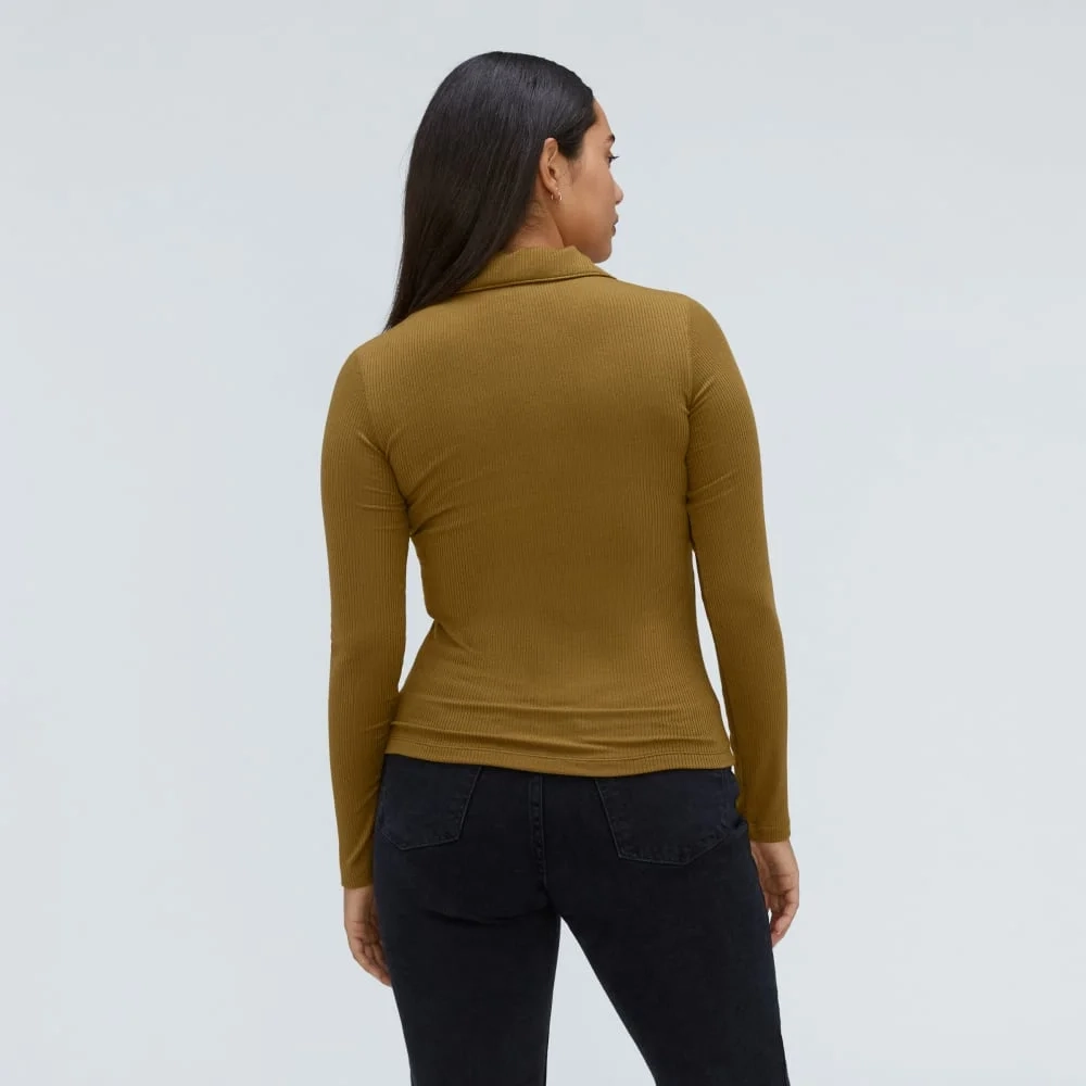 The Super-Soft Zip Polo | Tapenade (3)