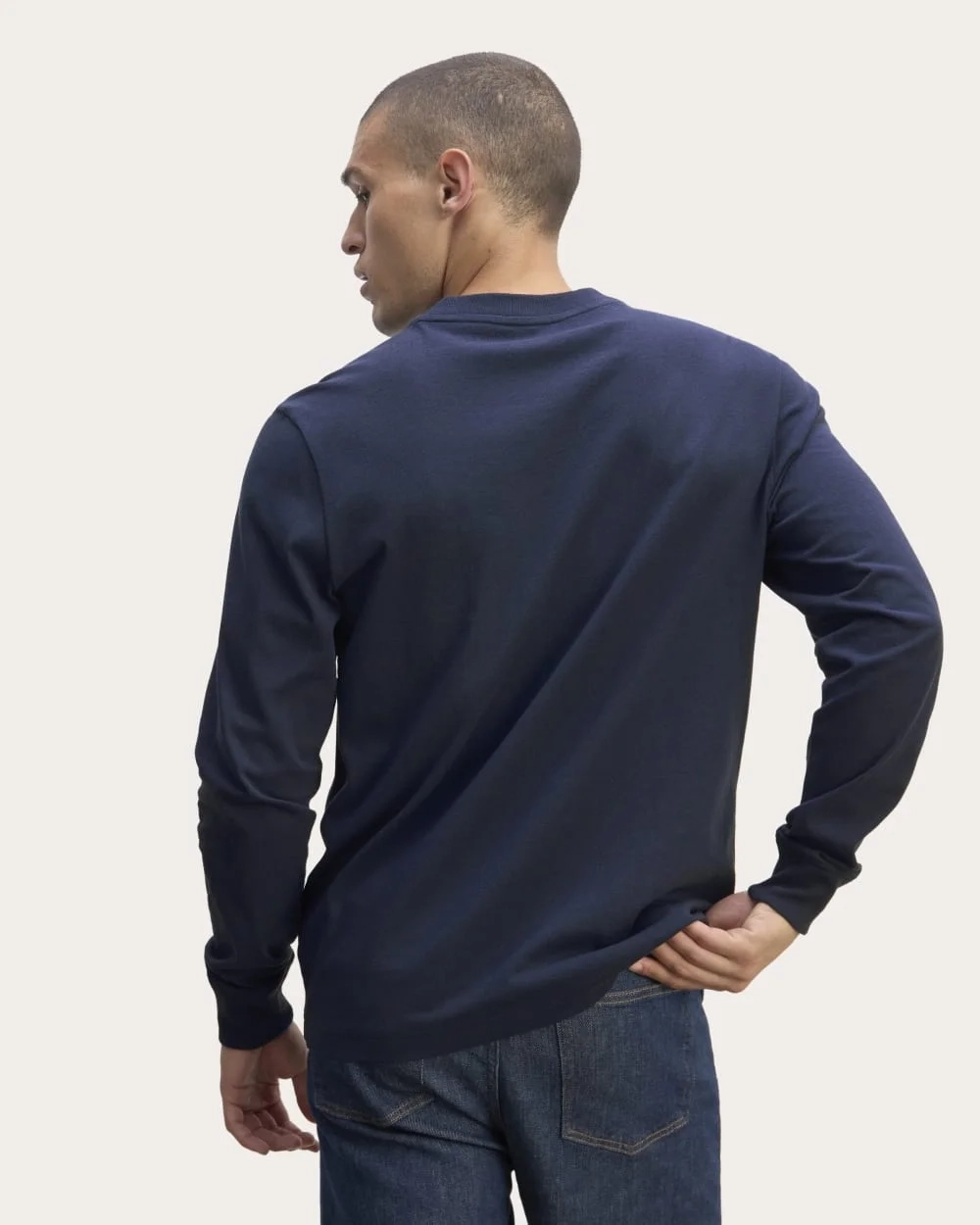 The Premium-Weight Relaxed Crew | Navy (2)