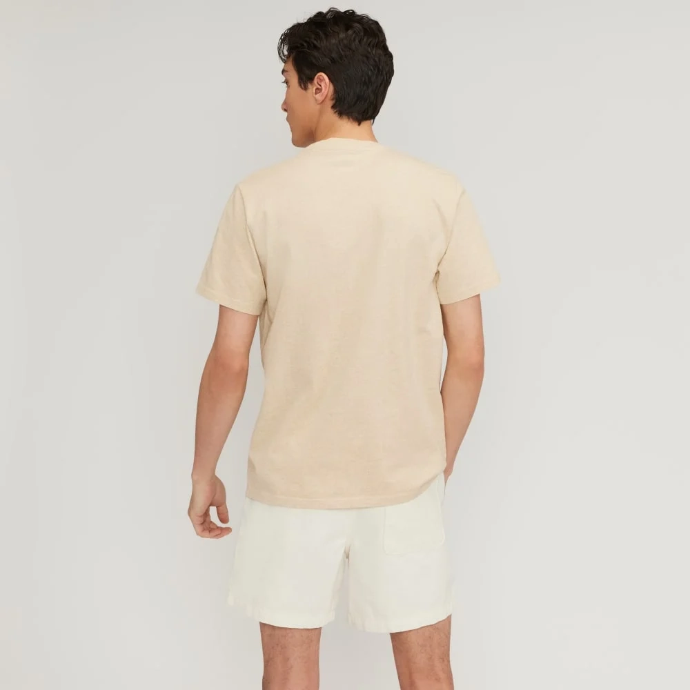The Premium-Weight Pocket Tee | Uniform | Heathered Cashew (2)