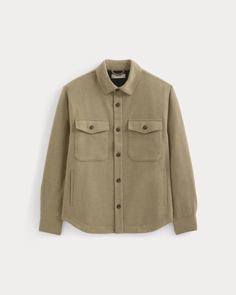 Heavyweight Waffle Twill Overshirt | Dark Heathered Camel (3)