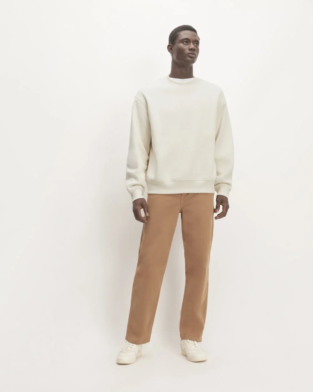 The ReTrack Crewneck Sweatshirt | Bone (3)