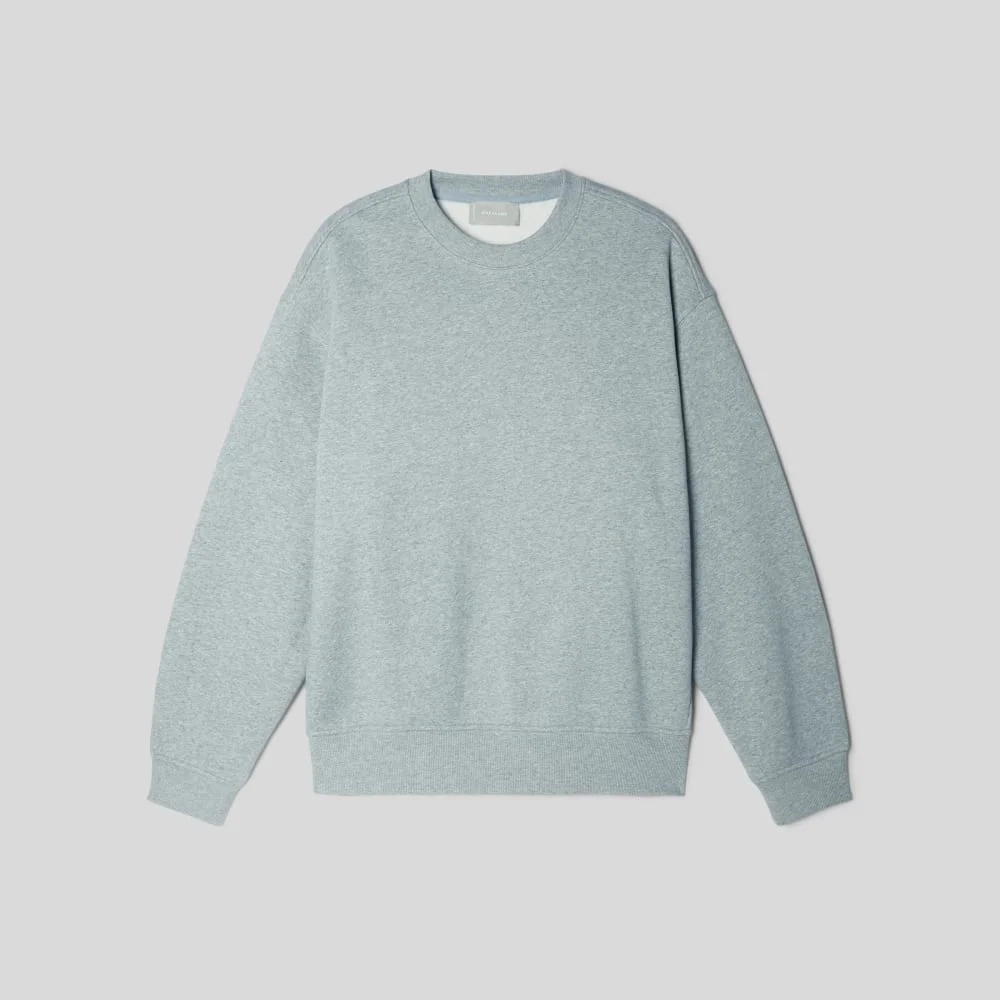 The ReTrack Crewneck Sweatshirt |  Heathered Grey (3)