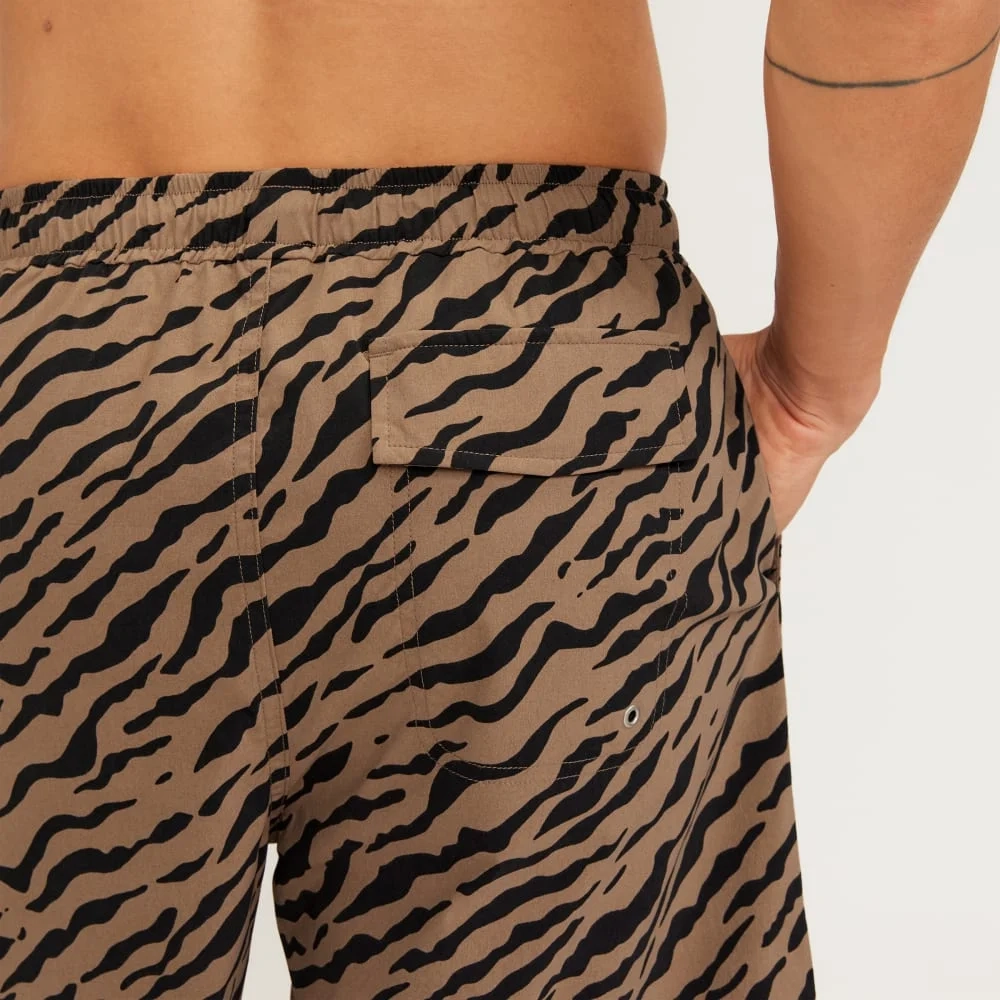 The ReNew Swim Short | Tiger Stripe Toasted Coconut (3)