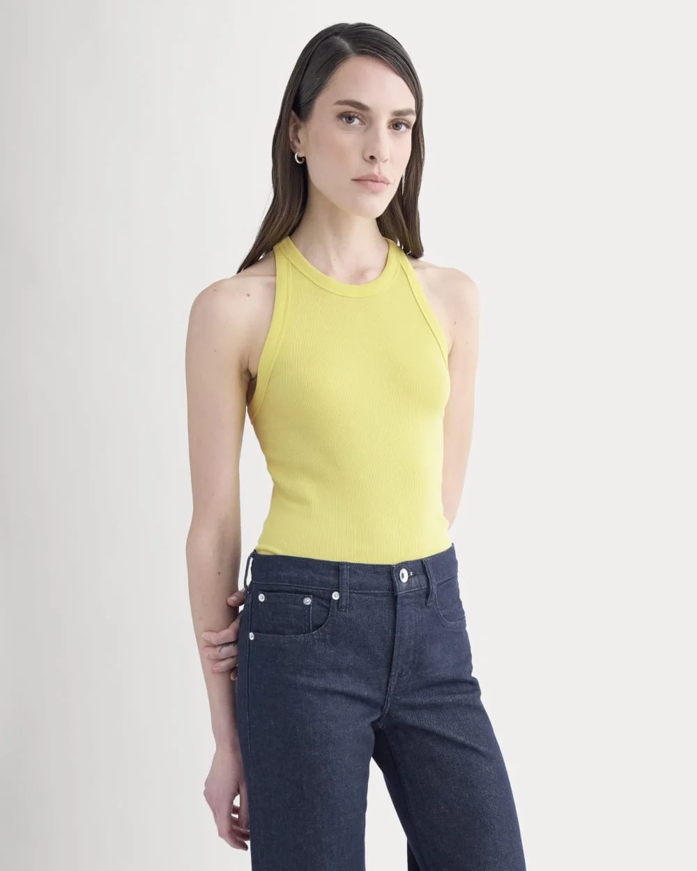 Luxe Rib Racerback Tank | Celandine