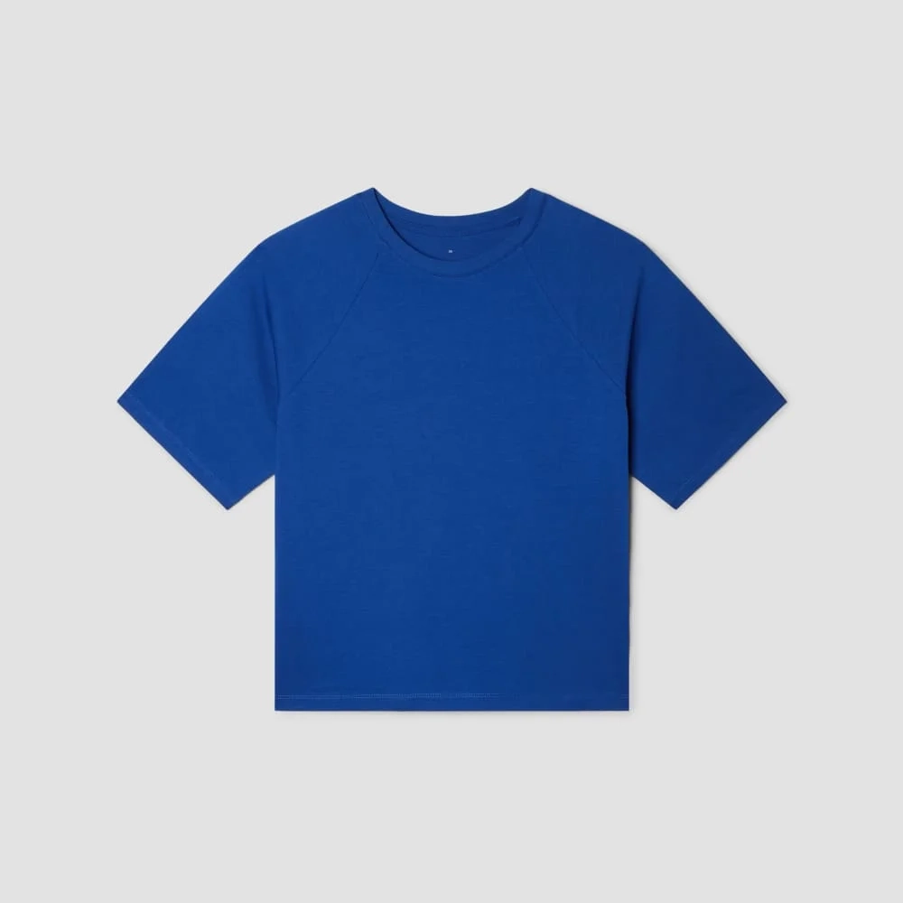 The Organic Cotton Raglan Tee | Mazarine Blue (2)