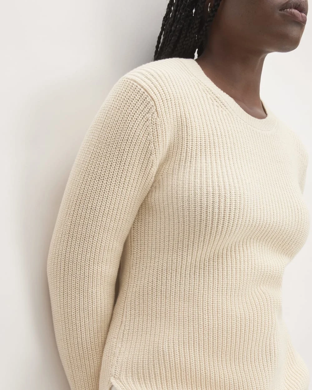 The Organic Cotton Slim Crew Sweater | Canvas (2)
