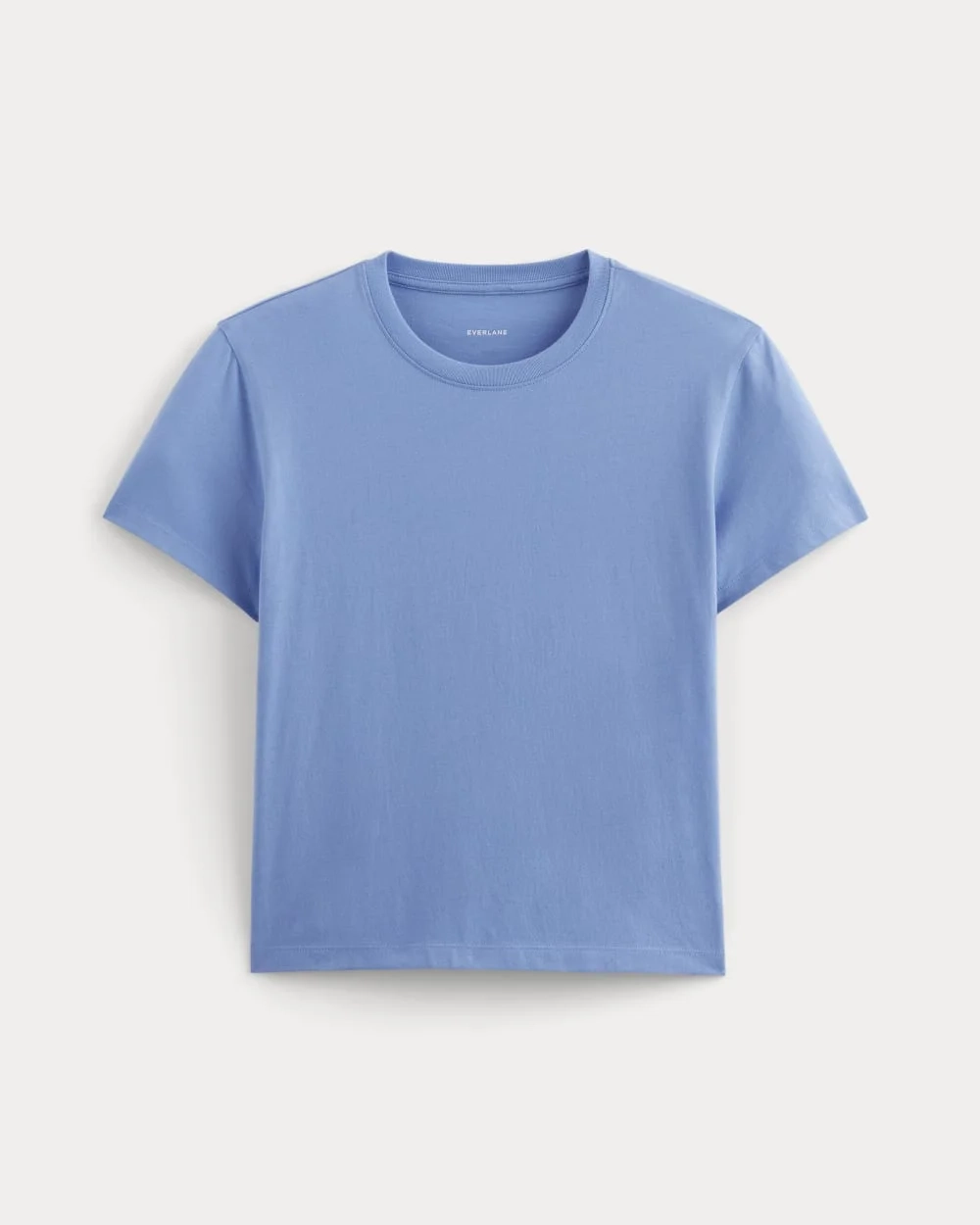 The Box-Cut Tee in Essential Cotton | Blue Opal | No Pocket (3)