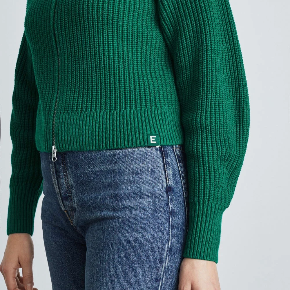 The Chunky Cardigan | Ultramarine Green (2)