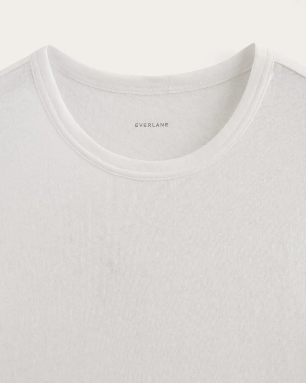 The Cotton Linen Tee | White (2)