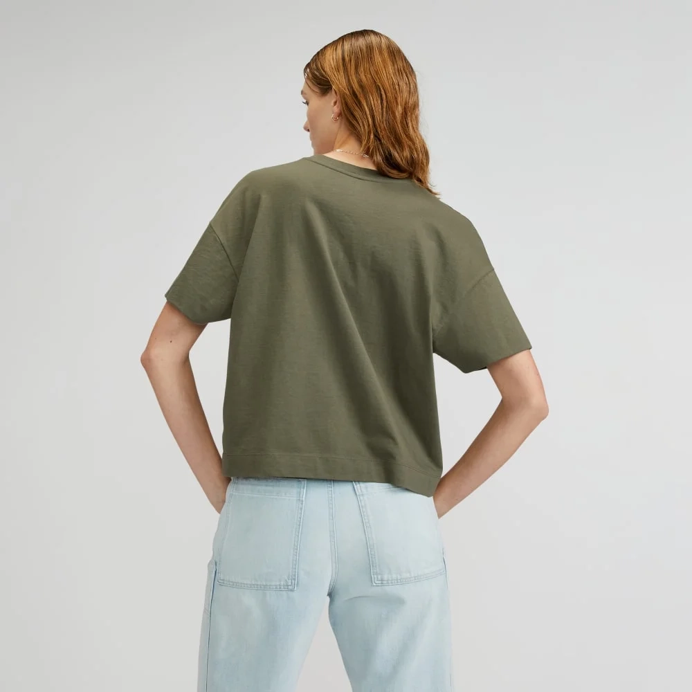 The Organic Cotton Slouchy V-Neck | Kalamata (3)
