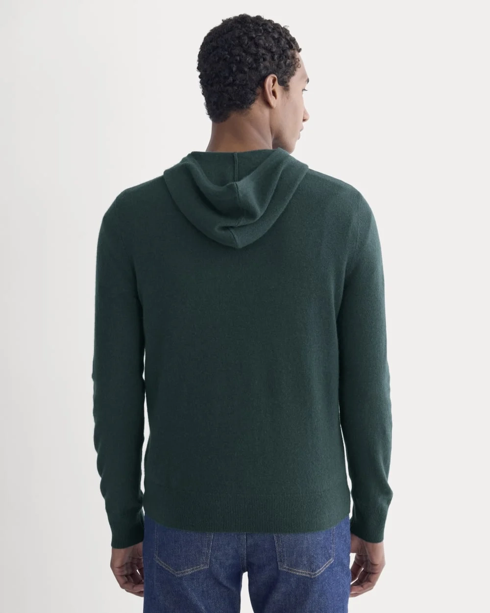 Everlane x Peace & Quiet Cashmere Hoodie | Pine (2)