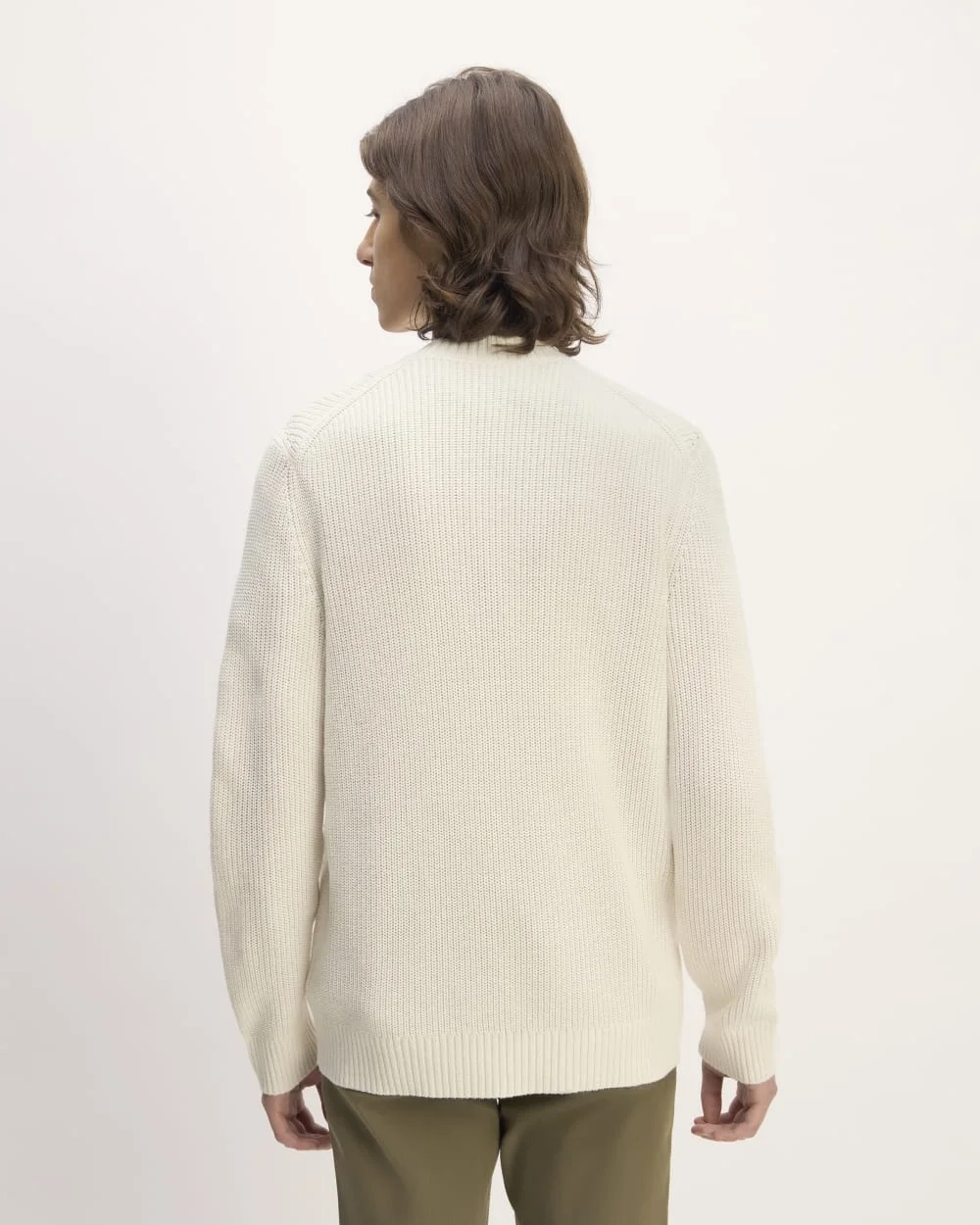 The No-Sweat Ribbed Crew | Heathered Canvas (4)