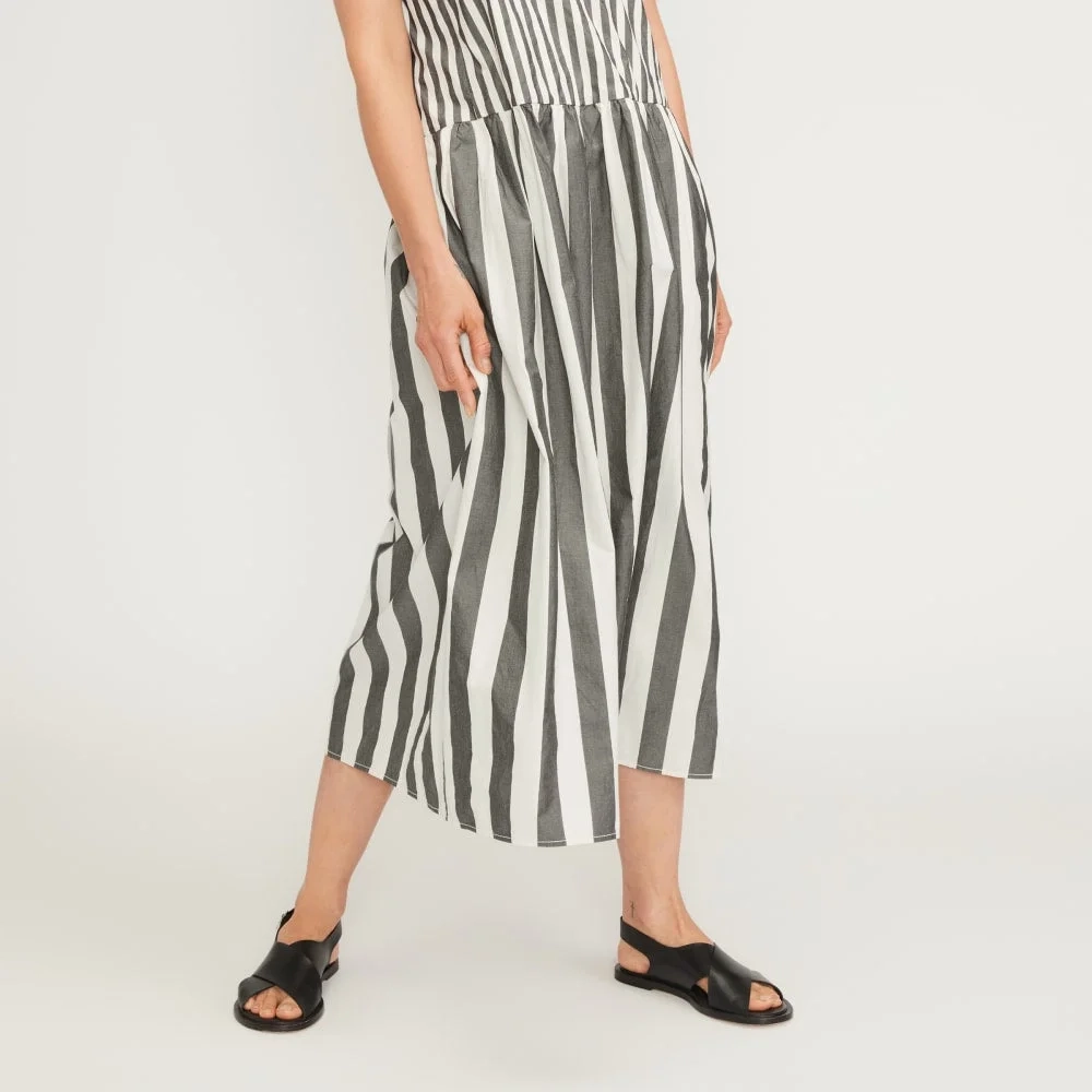 The Poplin Summer Dress | Bone / Black (3)