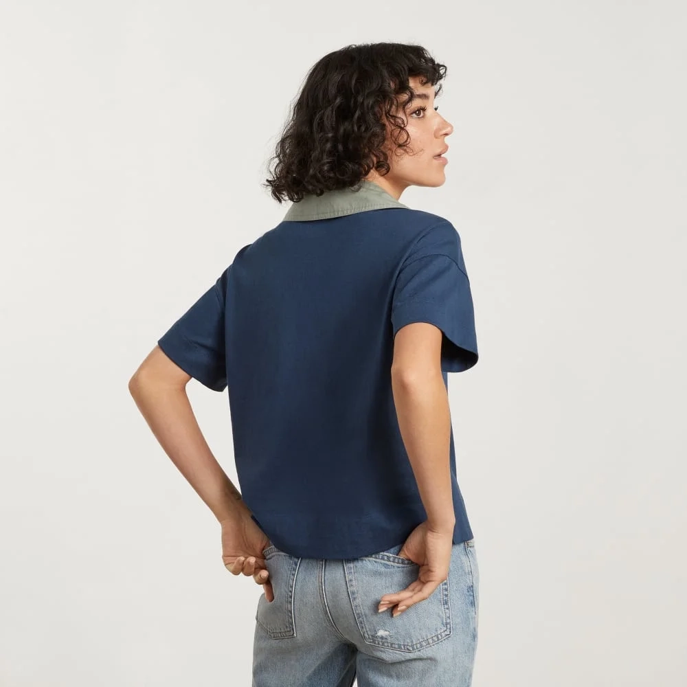 The Retro Jersey Polo | Atlantic / Smoke (3)