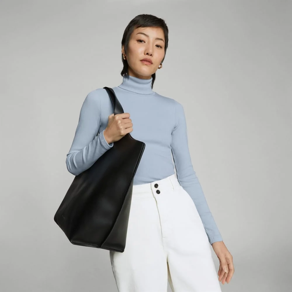 The Luxe Micro-Rib Turtleneck | Mist (2)
