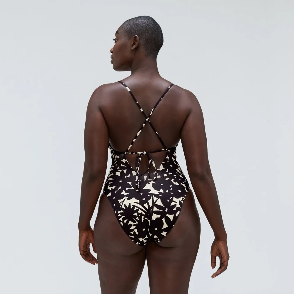 The String One-Piece | Black / Canvas Floral (2)