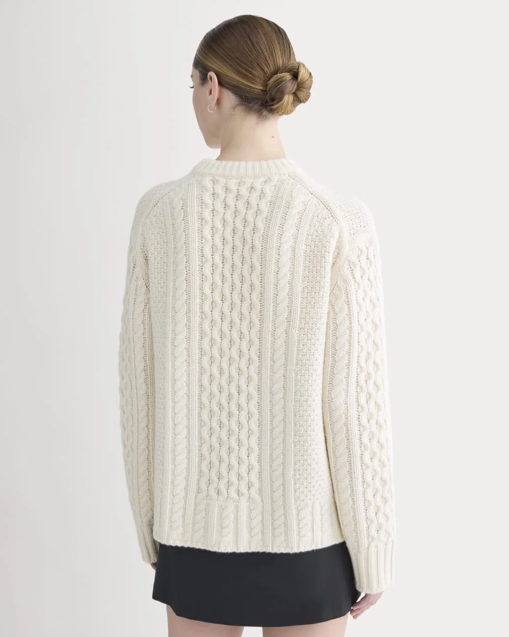 Cable Sweater in Luxe Merino | Bone (2)