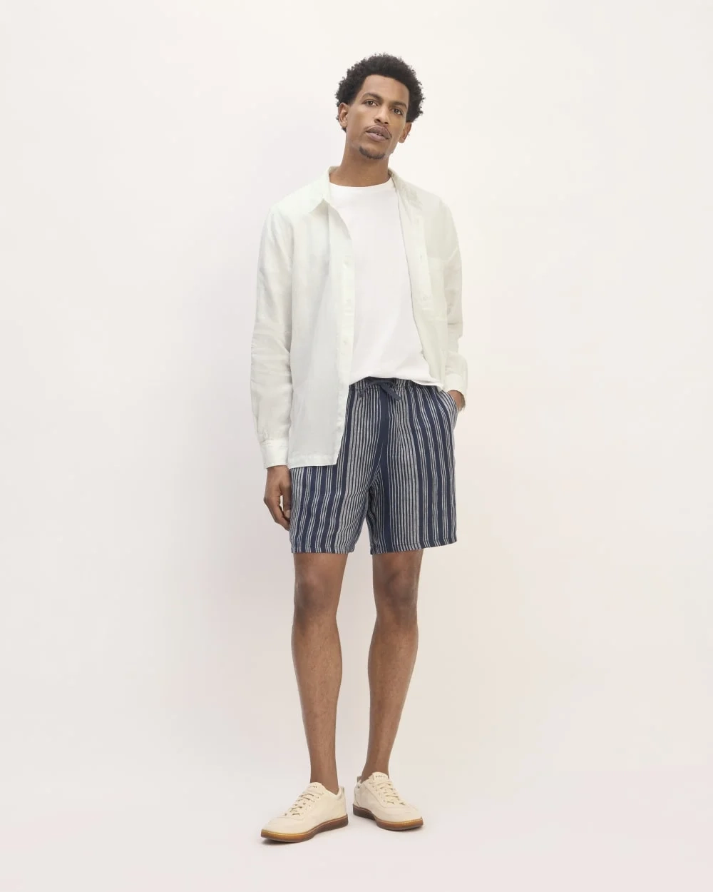 The Linen Straight Hem Shirt | White (2)