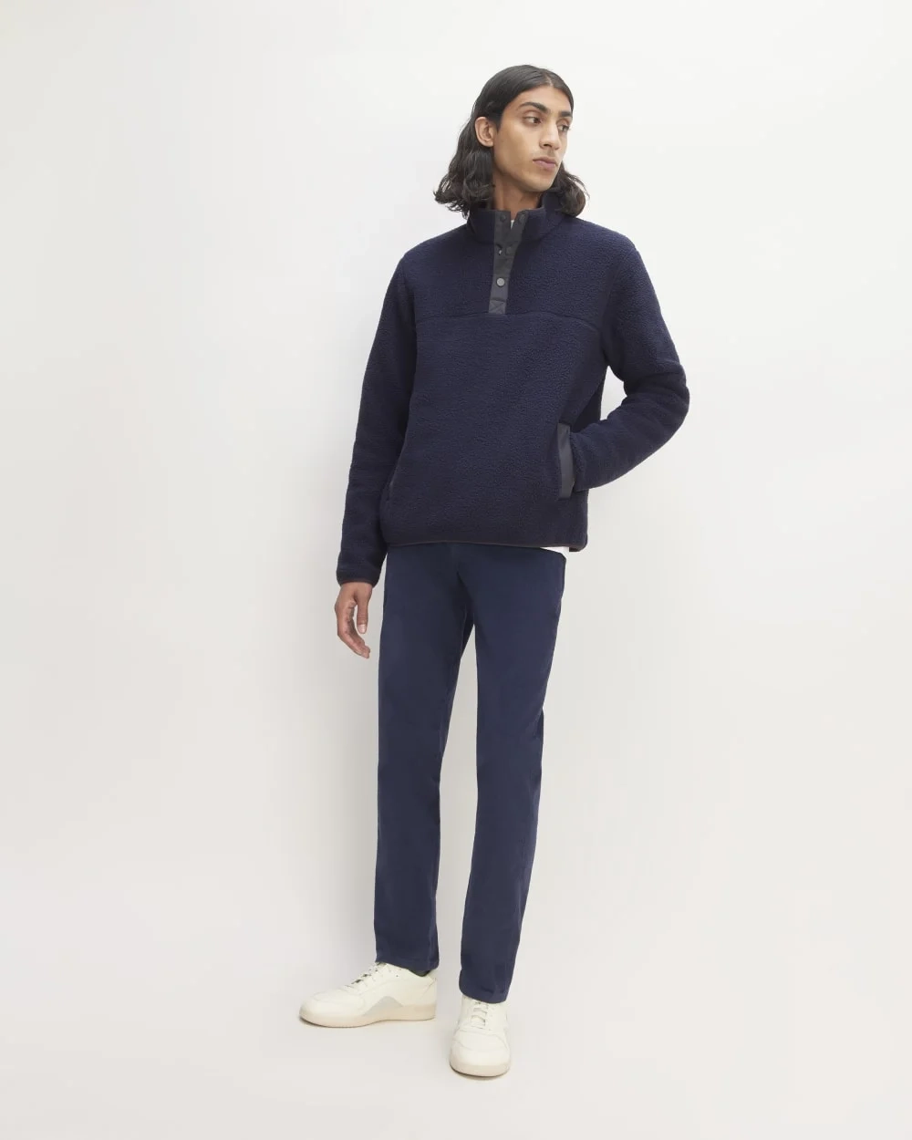 The ReNew Fleece Pullover | Navy (2)