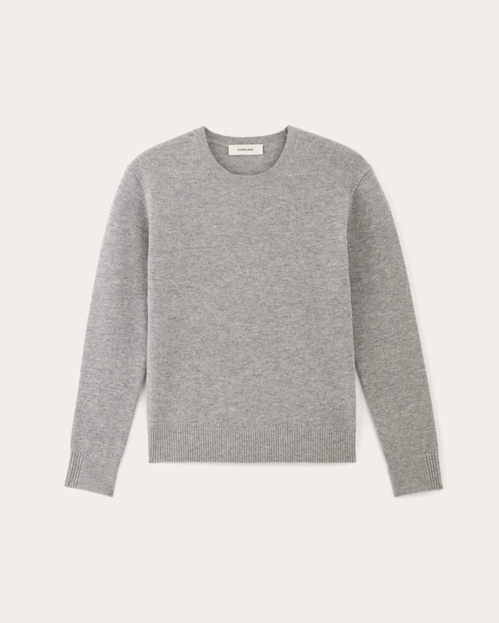 The Classic Crew in Cashmere | Light Heather Grey (3)