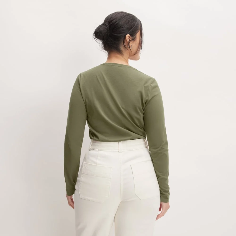The Organic Cotton Long-Sleeve Crew | Kalamata (2)