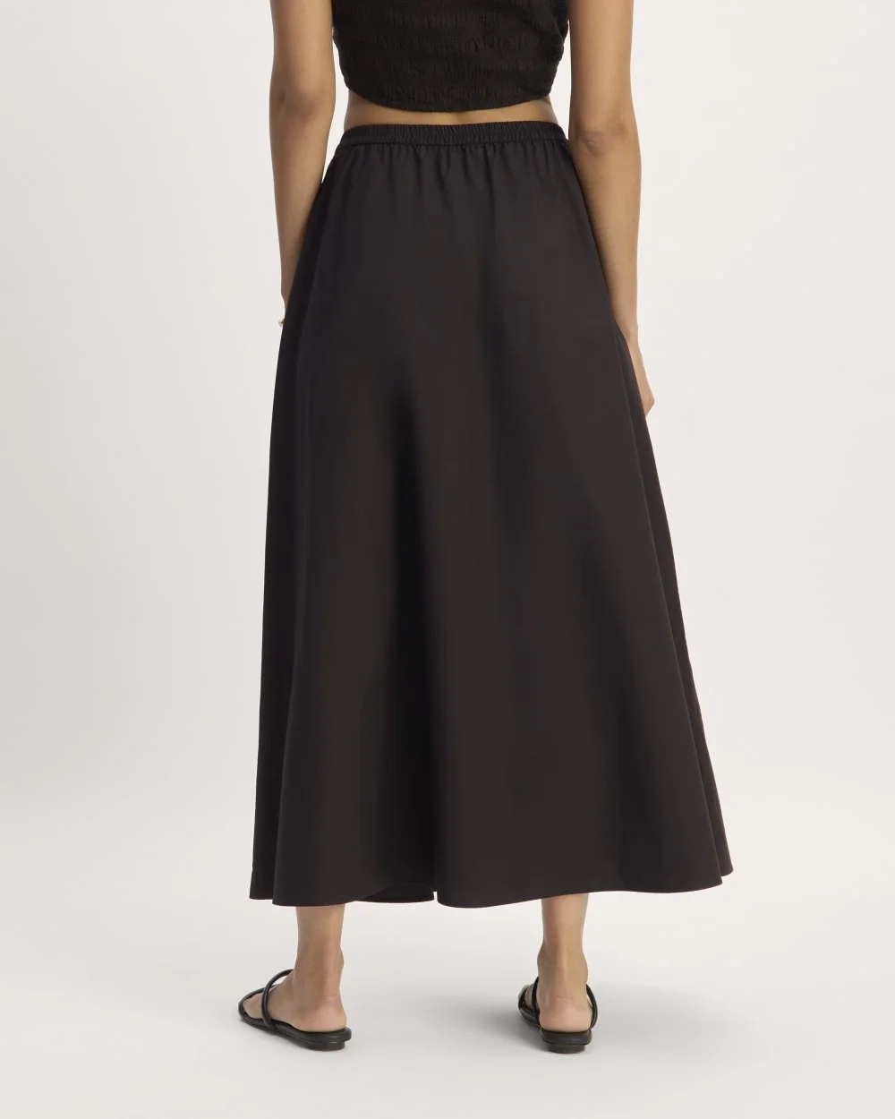 The Supima® Pull-On Maxi Skirt | Black (2)