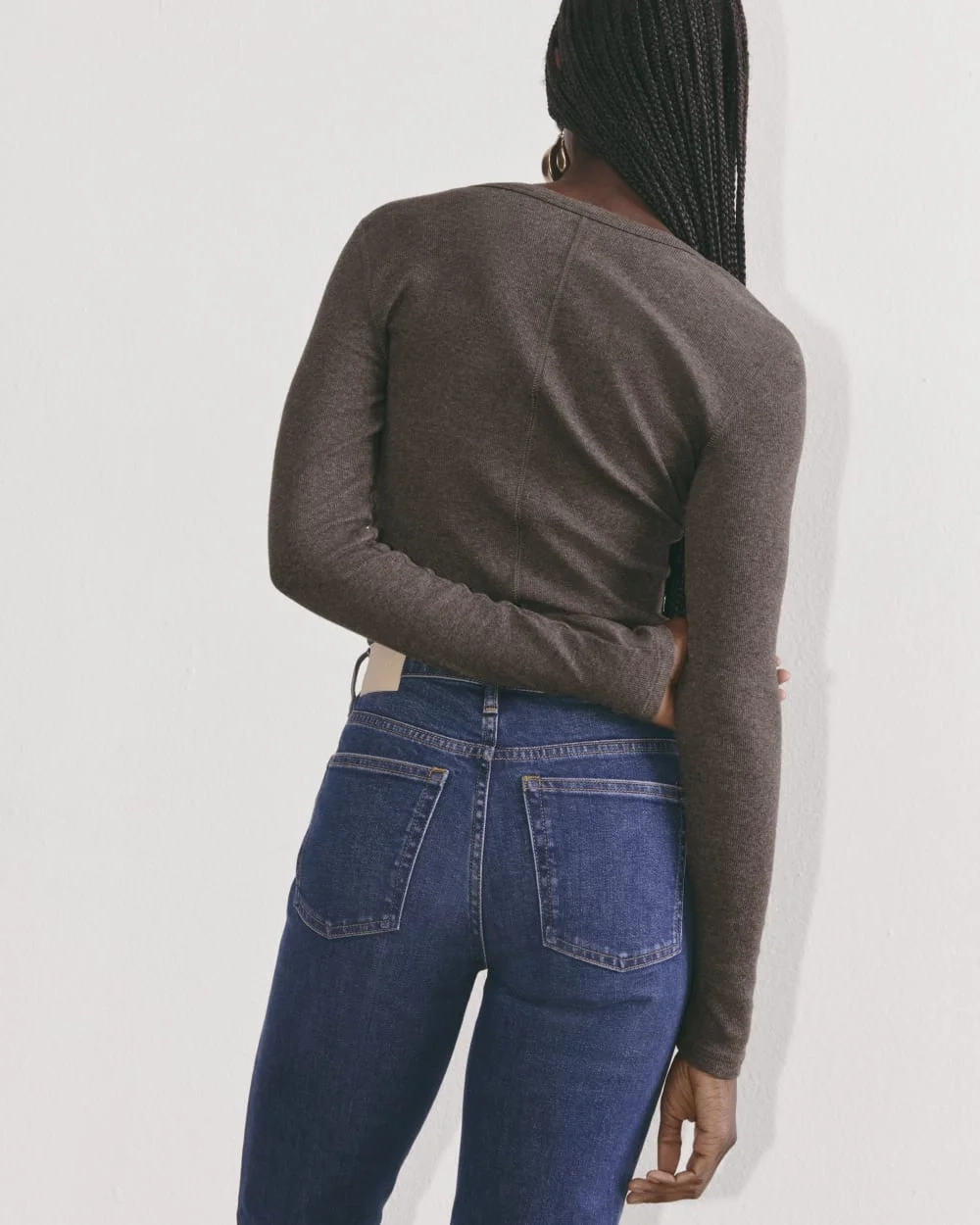 The Luxe Rib Henley | Heathered Fatigue (2)