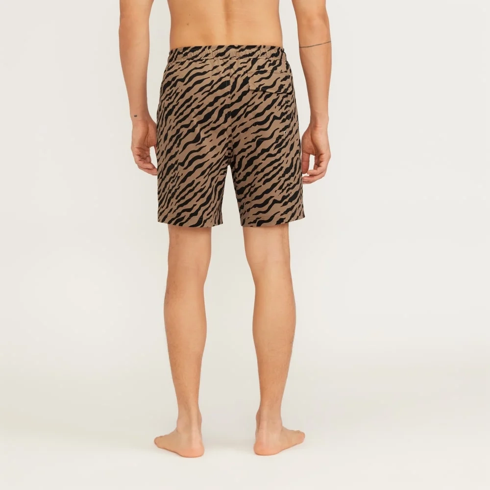 The ReNew Swim Short | Tiger Stripe Toasted Coconut (4)