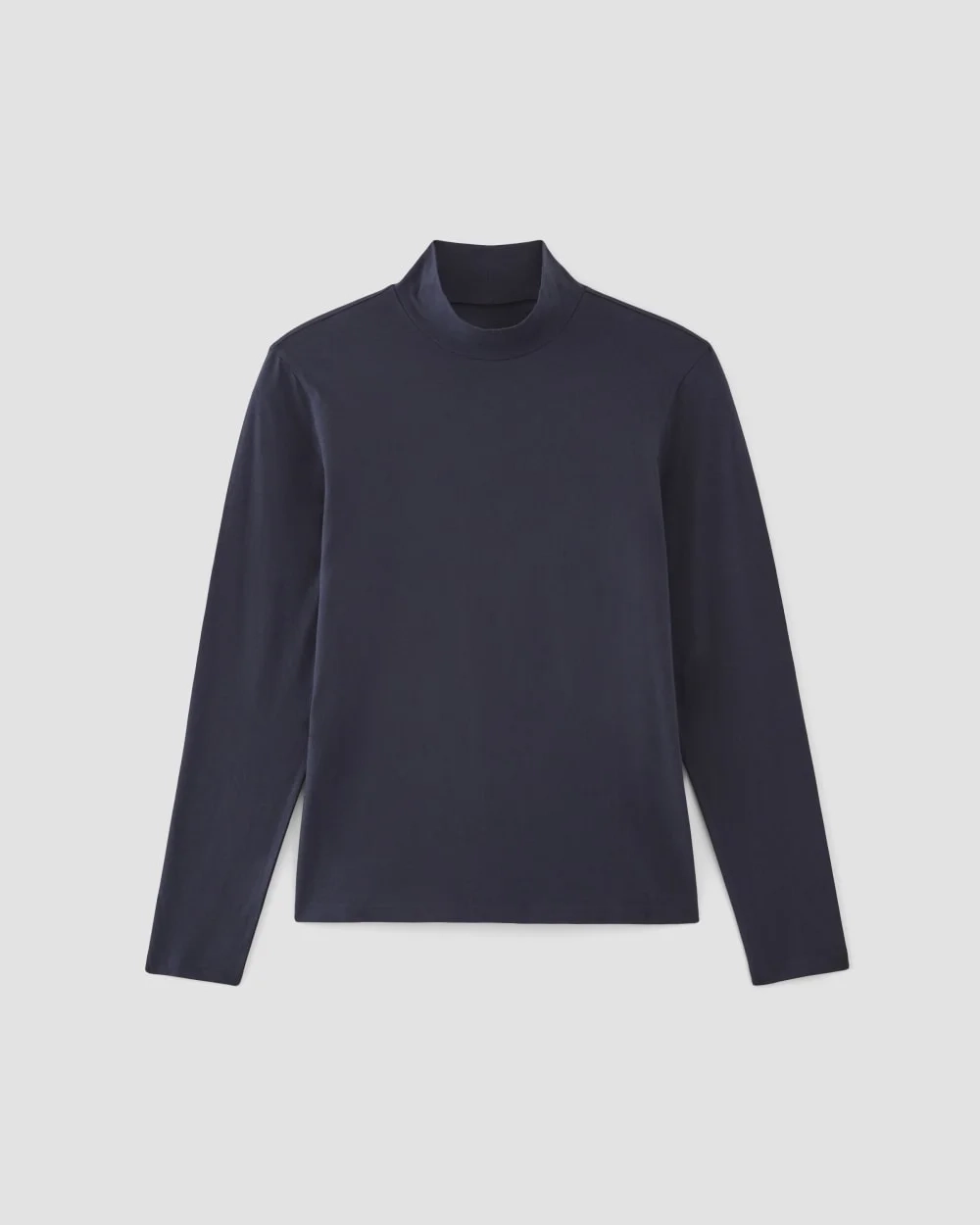 The Organic Cotton Long-Sleeve Turtleneck | Deep Navy (5)
