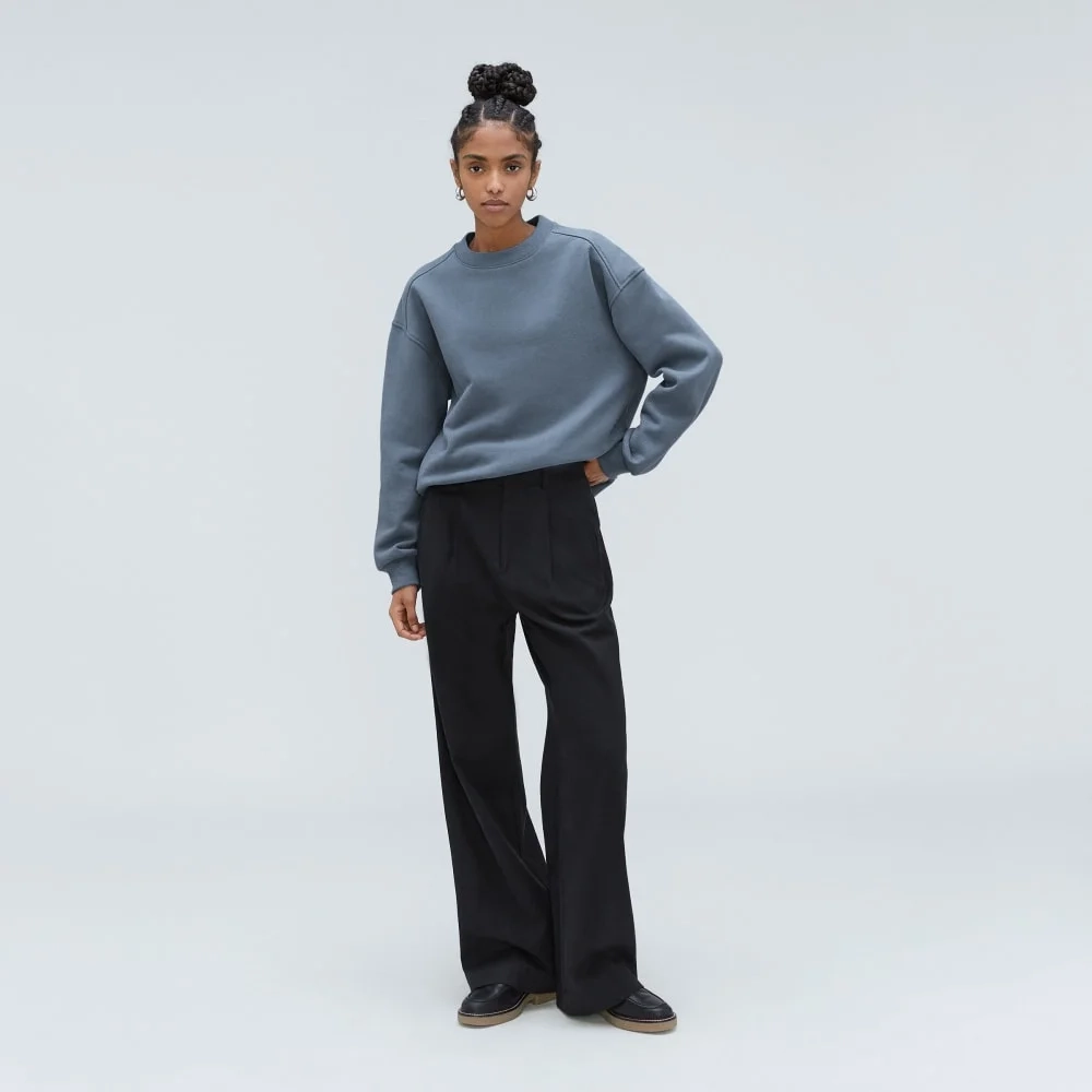 The Track Oversized Crew | Faded Blue (4)