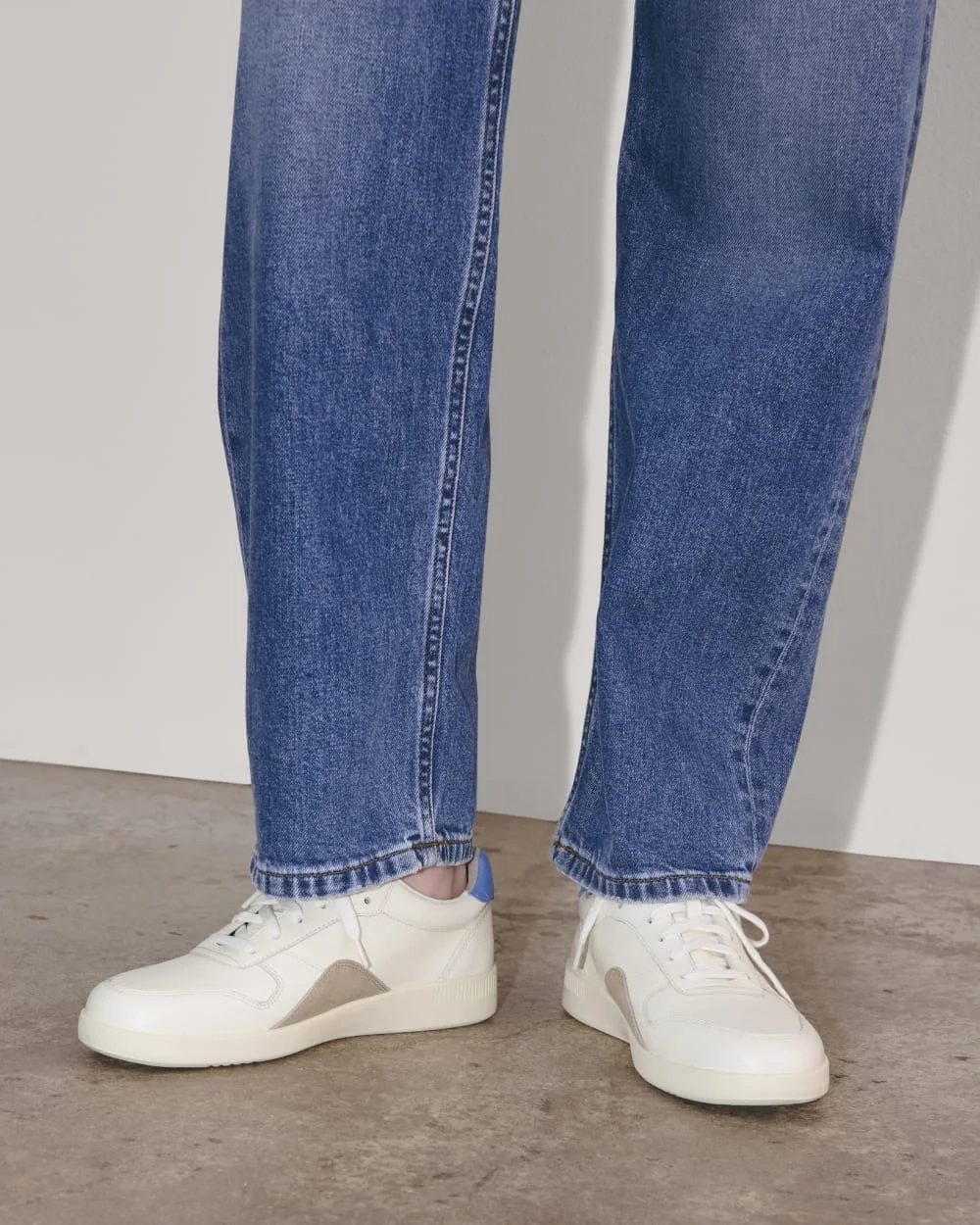 The Court Sneaker | Canvas Tan / Bluebell / Trench Coat (2)