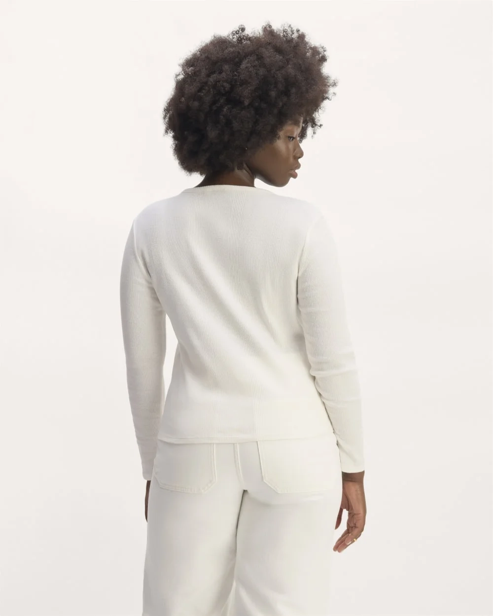 The Vintage Rib Cardigan | Bone (3)