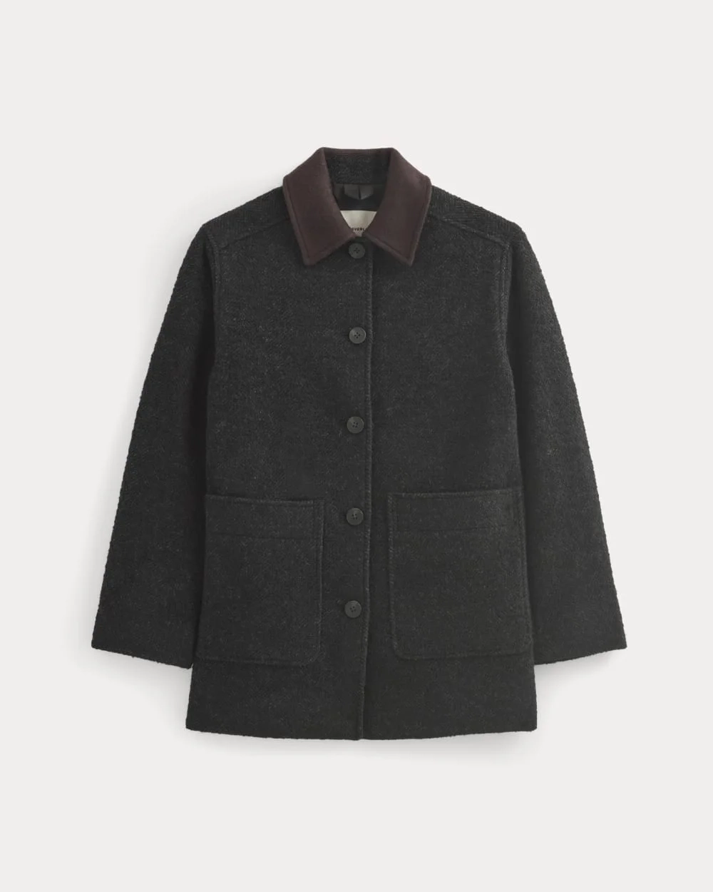 Italian Car Coat | Carbone/Black (2)