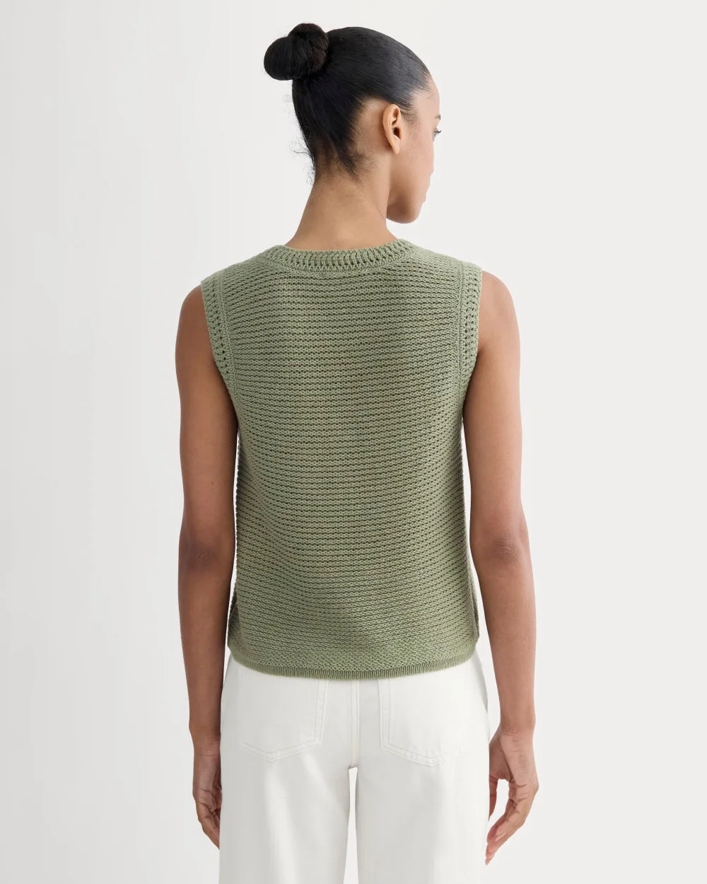 The Organic Cotton Open-Stitch Tank | Sagebrush (3)